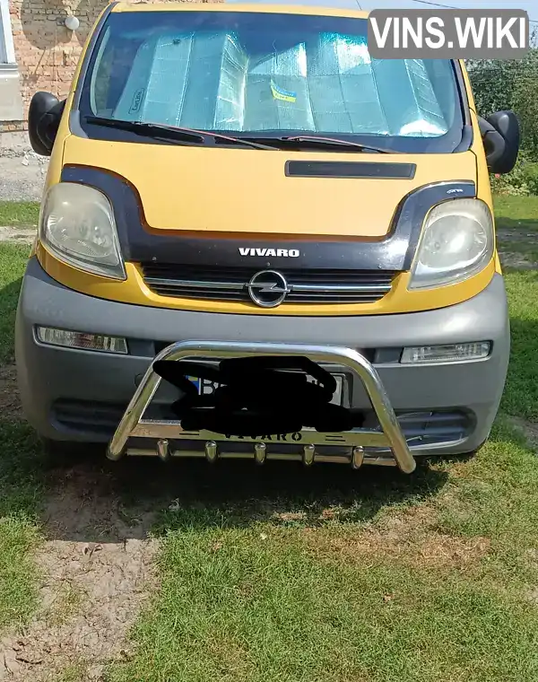 Мінівен Opel Vivaro 2003 1.9 л. Ручна / Механіка обл. Львівська, Золочів - Фото 1/13