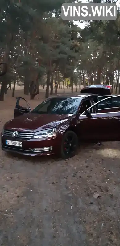 Седан Volkswagen Passat 2013 2.5 л. Автомат обл. Полтавская, Кременчуг - Фото 1/9