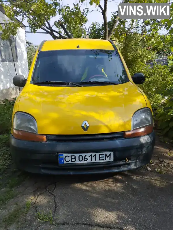 Мінівен Renault Kangoo 2001 1.9 л. Ручна / Механіка обл. Чернігівська, Прилуки - Фото 1/4