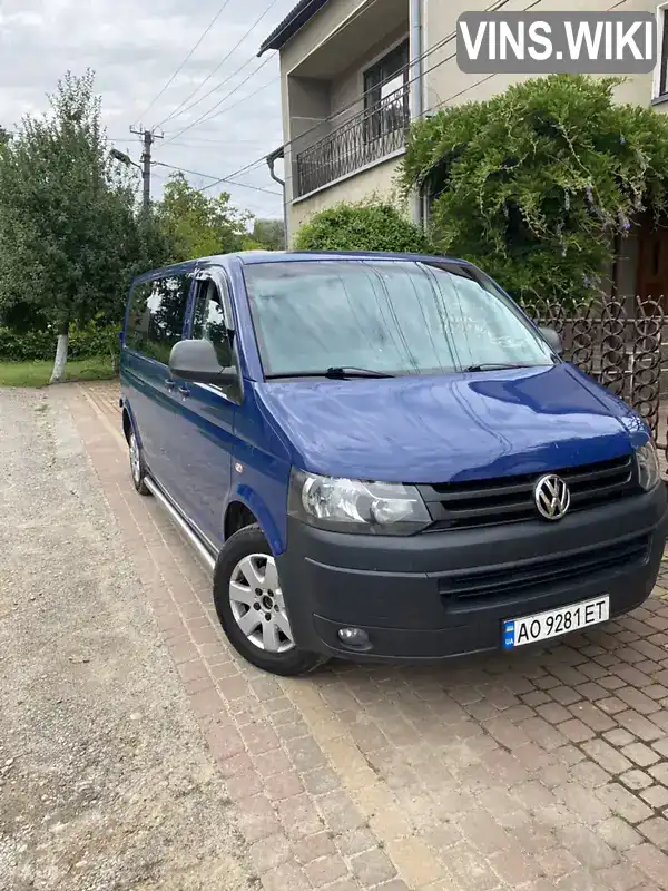 Мінівен Volkswagen Transporter 2010 2 л. Ручна / Механіка обл. Закарпатська, Хуст - Фото 1/21