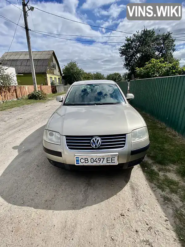 Седан Volkswagen Passat 2004 1.98 л. Ручна / Механіка обл. Чернігівська, Прилуки - Фото 1/15