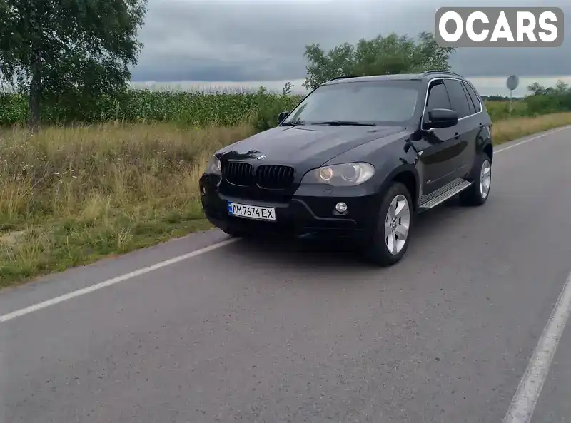 Позашляховик / Кросовер BMW X5 2008 4.8 л. Автомат обл. Житомирська, Хорошів (Володарськ-Волинський) - Фото 1/21