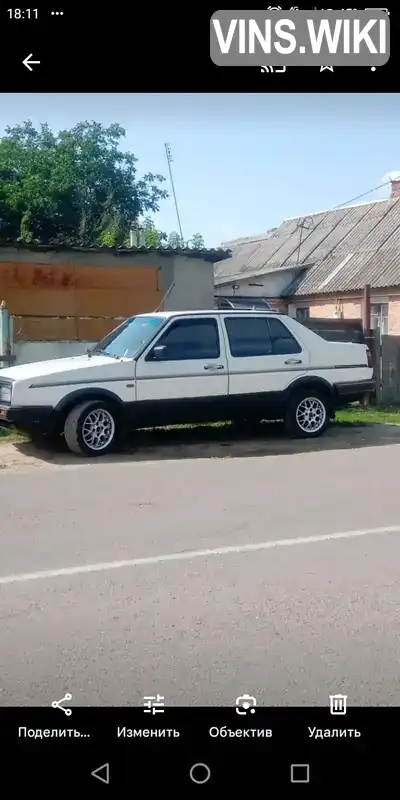 Седан Volkswagen Jetta 1988 1.8 л. обл. Житомирська, Житомир - Фото 1/9