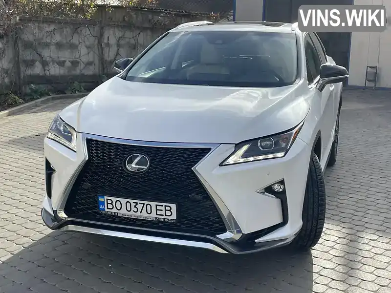 2T2BZMCAXKC201628 Lexus RX 2019 Внедорожник / Кроссовер 3.46 л. Фото 1