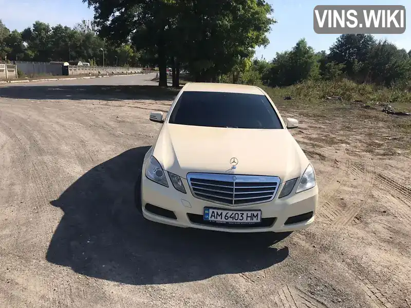 Седан Mercedes-Benz E-Class 2012 2.14 л. Автомат обл. Житомирская, Пулины (Червоноармейск) - Фото 1/17