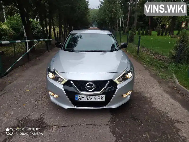 Седан Nissan Maxima 2017 3.5 л. Вариатор обл. Житомирская, Коростышев - Фото 1/21