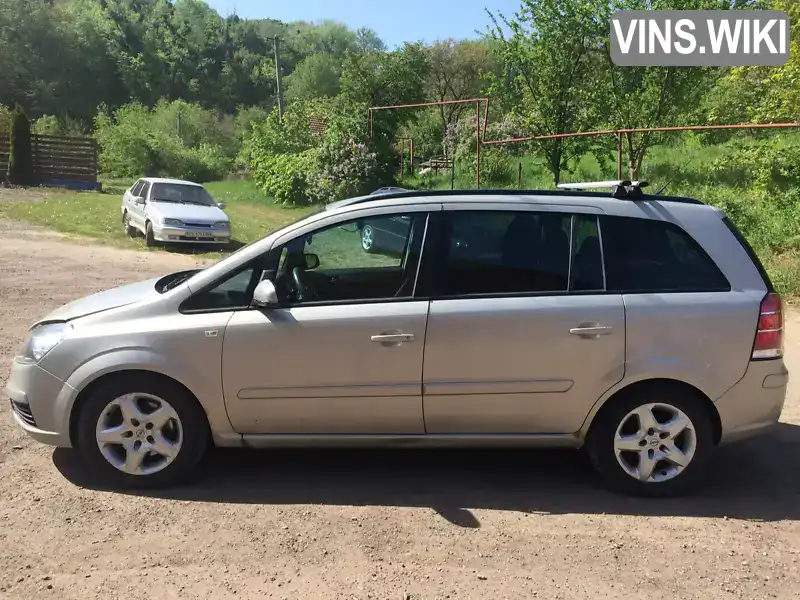 W0L0AHM757G156332 Opel Zafira 2007 Мінівен 1.91 л. Фото 8