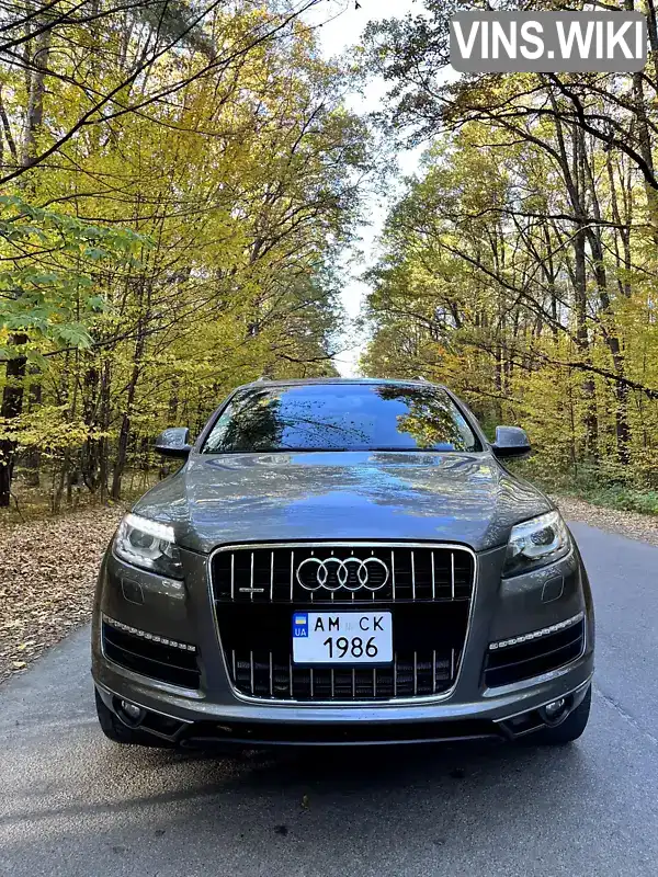 Позашляховик / Кросовер Audi Q7 2014 3 л. Автомат обл. Житомирська, Житомир - Фото 1/21