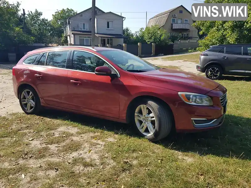 Універсал Volvo V60 2014 1.97 л. Автомат обл. Київська, Вишневе - Фото 1/21