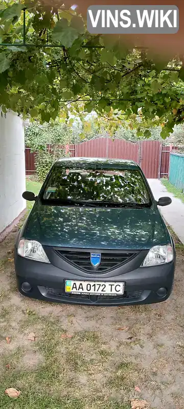 Седан Dacia Logan 2007 1.39 л. Ручна / Механіка обл. Київська, Київ - Фото 1/3