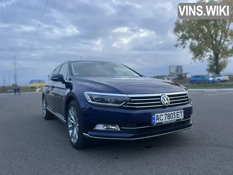 Універсал Volkswagen Passat 2017 2 л. Автомат обл. Волинська, Луцьк - Фото 1/21