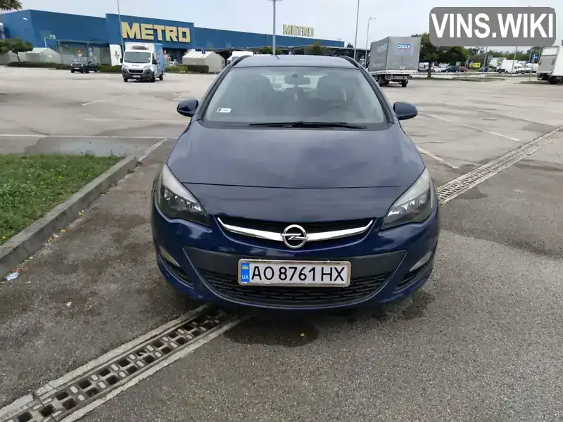 Універсал Opel Astra 2015 1.6 л. Ручна / Механіка обл. Закарпатська, Іршава - Фото 1/12