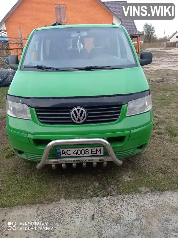 Минивэн Volkswagen Transporter 2008 2.5 л. Ручная / Механика обл. Волынская, Камень-Каширский - Фото 1/12