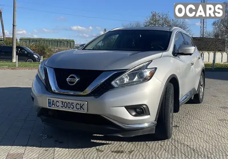 Позашляховик / Кросовер Nissan Murano 2015 3.5 л. Варіатор обл. Волинська, Володимир-Волинський - Фото 1/17