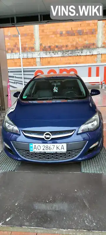 Універсал Opel Astra 2014 1.6 л. Ручна / Механіка обл. Закарпатська, Хуст - Фото 1/10