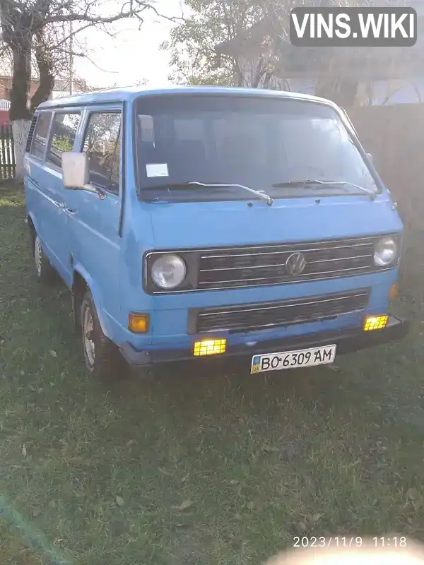 WV2ZZZ25ZJH021261 Volkswagen Transporter 1988 Мінівен 1.6 л. Фото 9