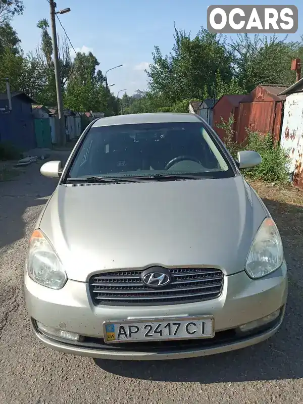 Седан Hyundai Accent 2008 1.4 л. Ручна / Механіка обл. Запорізька, Запоріжжя - Фото 1/5