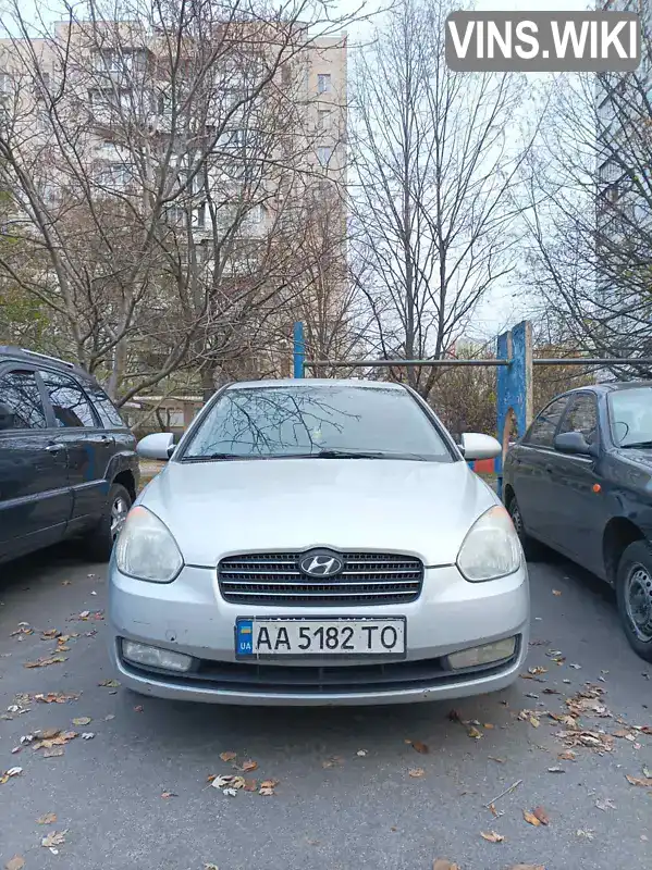 Седан Hyundai Accent 2008 1.4 л. Ручная / Механика обл. Киевская, Киев - Фото 1/5