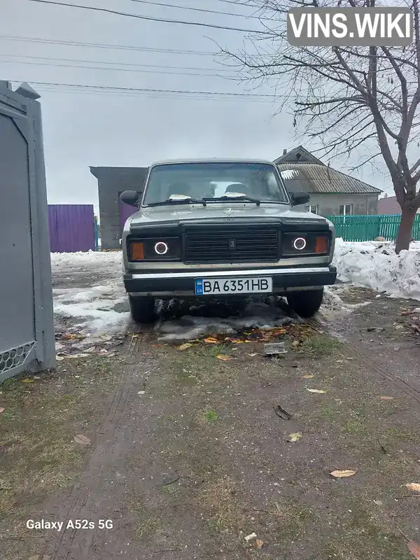 Седан ВАЗ / Lada 2107 2007 1.45 л. Ручная / Механика обл. Кировоградская, Александровка - Фото 1/19