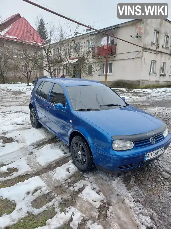 Хэтчбек Volkswagen Golf 2001 1.9 л. Ручная / Механика обл. Закарпатская, Перечин - Фото 1/21