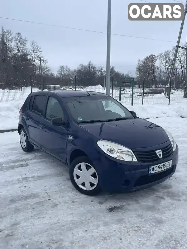 Хетчбек Dacia Sandero 2009 1.39 л. Ручна / Механіка обл. Волинська, Луцьк - Фото 1/12