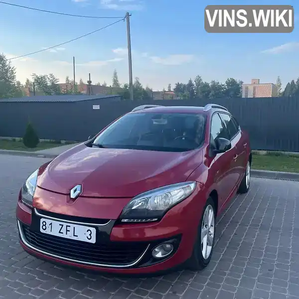 VF1KZ140648000429 Renault Megane 2012 Универсал 1.5 л. Фото 1