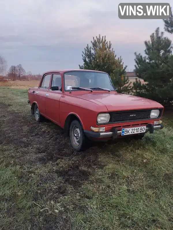 Седан Москвич/АЗЛК 2140 1988 1.48 л. Ручна / Механіка обл. Рівненська, Дубно - Фото 1/17