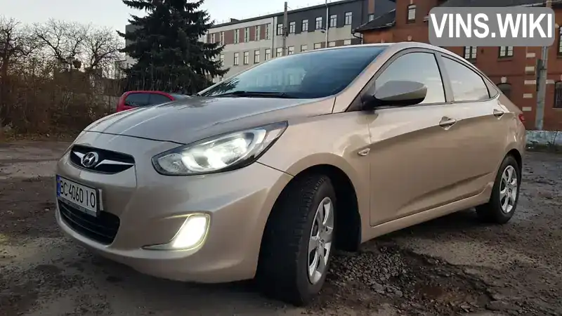 Седан Hyundai Accent 2012 1.4 л. Ручна / Механіка обл. Львівська, Львів - Фото 1/20