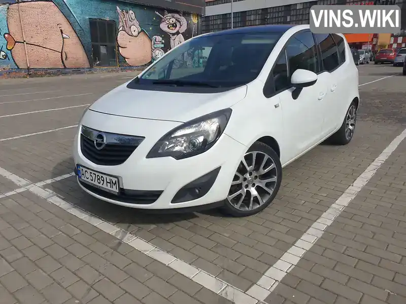 Мікровен Opel Meriva 2011 1.69 л. Ручна / Механіка обл. Волинська, Луцьк - Фото 1/21