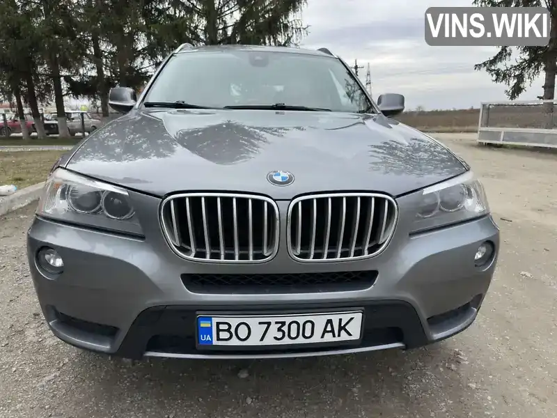 Позашляховик / Кросовер BMW X3 2012 2 л. Автомат обл. Тернопільська, Чортків - Фото 1/21