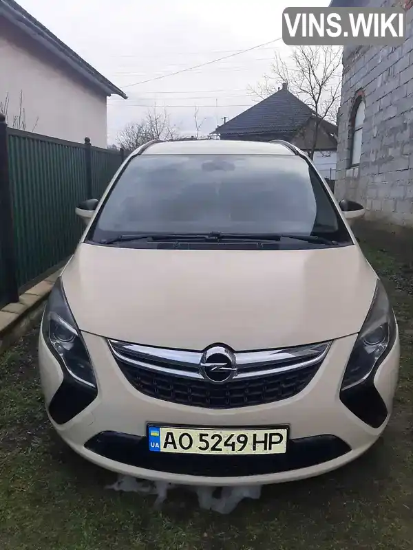 Мінівен Opel Zafira Tourer 2012 1.6 л. Ручна / Механіка обл. Закарпатська, Мукачево - Фото 1/7