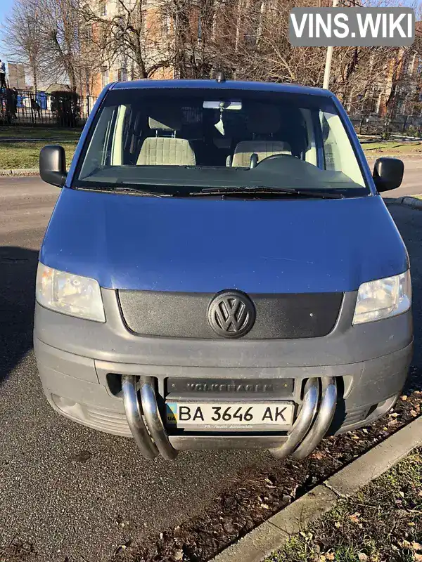 Мінівен Volkswagen Transporter 2005 2.5 л. Ручна / Механіка обл. Кіровоградська, Кропивницький (Кіровоград) - Фото 1/12