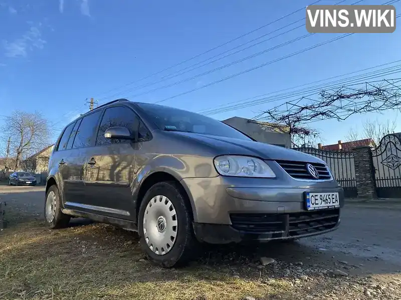 Мінівен Volkswagen Touran 2006 1.9 л. Ручна / Механіка обл. Чернівецька, Глибока - Фото 1/9