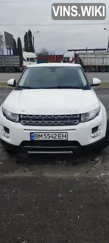 Позашляховик / Кросовер Land Rover Range Rover Evoque 2015 2.18 л. Автомат обл. Сумська, Суми - Фото 1/11