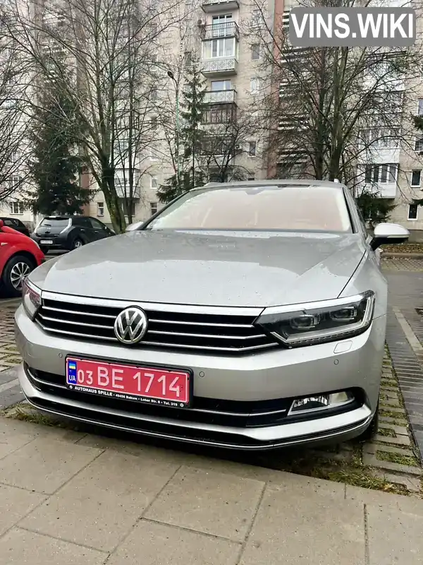 Універсал Volkswagen Passat 2017 1.97 л. Автомат обл. Волинська, Луцьк - Фото 1/21