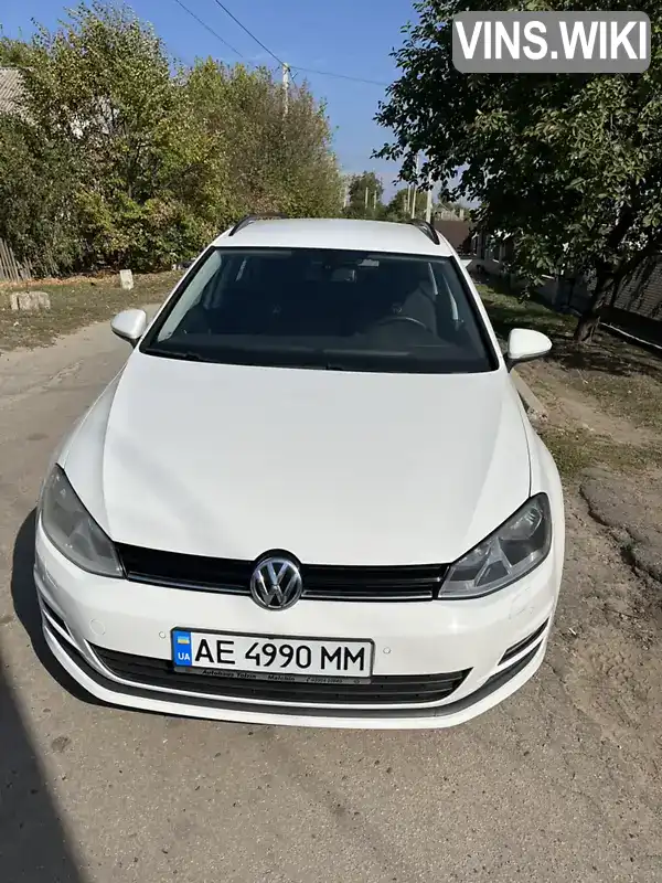 Універсал Volkswagen Golf 2014 1.6 л. Ручна / Механіка обл. Дніпропетровська, Покровське - Фото 1/18