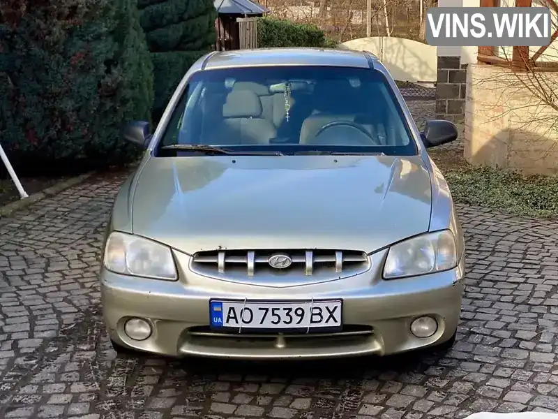 Лифтбек Hyundai Accent 1999 1.3 л. Ручная / Механика обл. Закарпатская, Мукачево - Фото 1/19