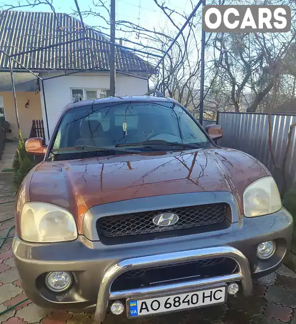 Позашляховик / Кросовер Hyundai Santa FE 2002 2.4 л. Ручна / Механіка обл. Закарпатська, Іршава - Фото 1/10