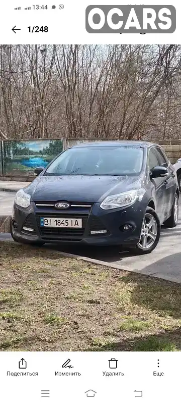 Універсал Ford Focus 2014 1.6 л. Ручна / Механіка обл. Полтавська, Полтава - Фото 1/21