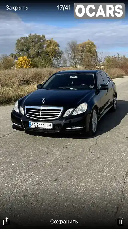 Седан Mercedes-Benz E-Class 2012 3.5 л. обл. Київська, Миронівка - Фото 1/19