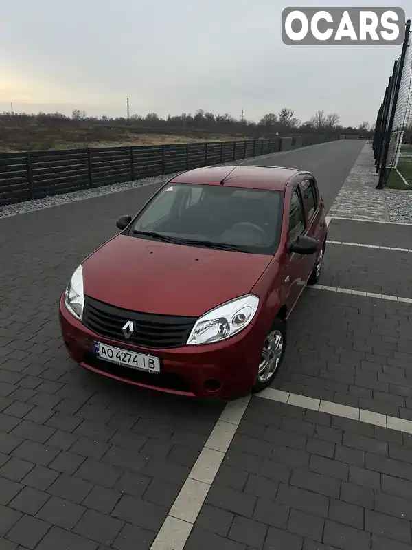 Хетчбек Renault Sandero 2009 1.39 л. Ручна / Механіка обл. Закарпатська, Мукачево - Фото 1/11