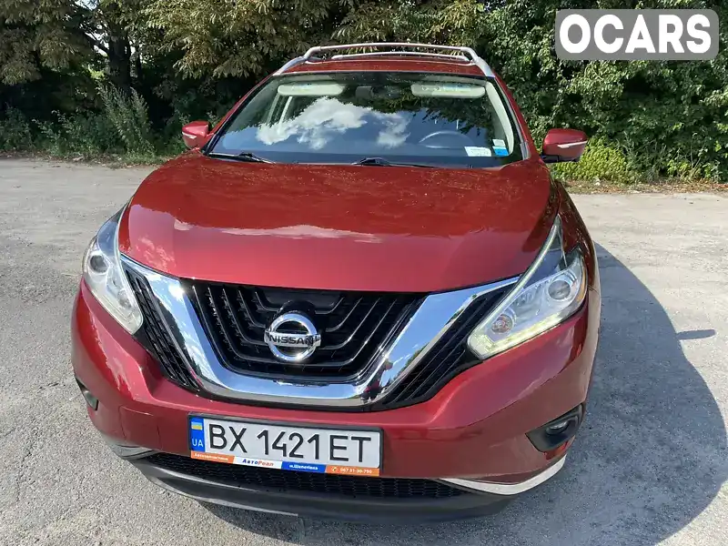 Позашляховик / Кросовер Nissan Murano 2015 3.5 л. Варіатор обл. Хмельницька, Шепетівка - Фото 1/20