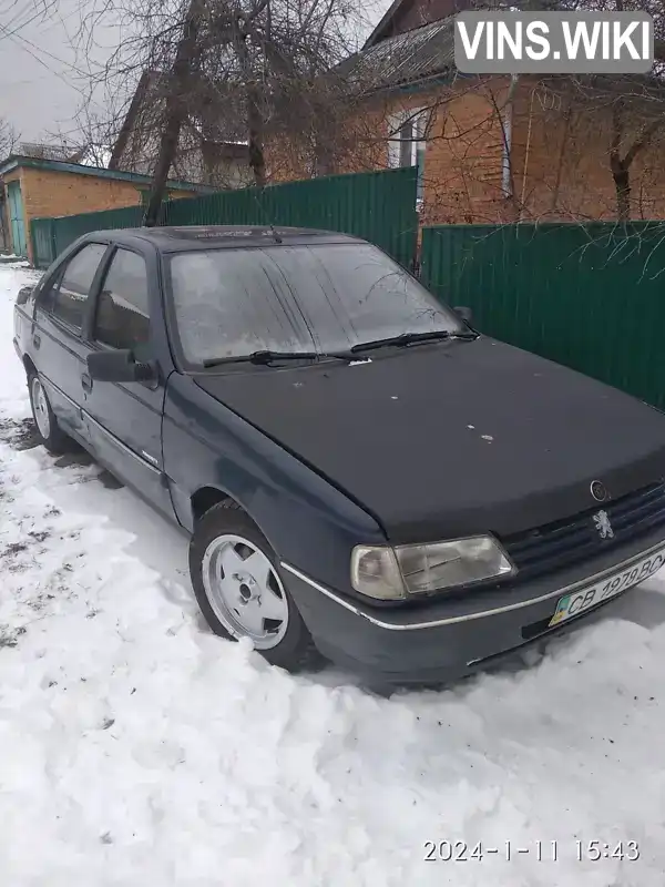 Седан Peugeot 405 1988 1.58 л. Ручная / Механика обл. Винницкая, Гайсин - Фото 1/7