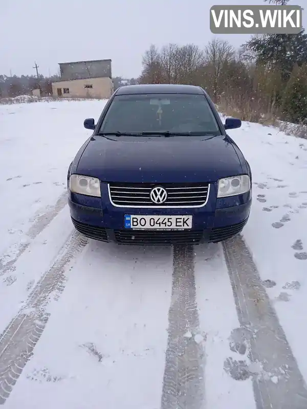 Седан Volkswagen Passat 2003 2 л. обл. Тернопільська, Заліщики - Фото 1/9