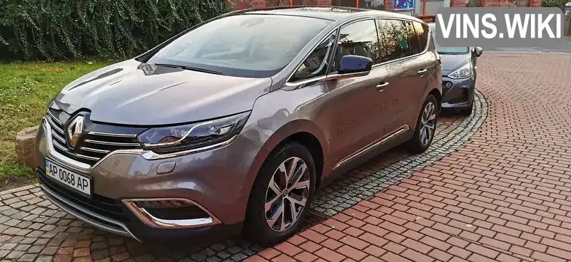 Мінівен Renault Espace 2015 1.6 л. Автомат обл. Запорізька, Запоріжжя - Фото 1/21