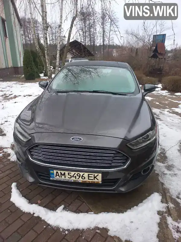 Седан Ford Fusion 2016 2 л. Автомат обл. Житомирська, Житомир - Фото 1/13