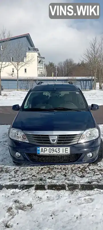 Седан Dacia Logan 2012 1.6 л. Ручна / Механіка обл. Запорізька, Запоріжжя - Фото 1/21