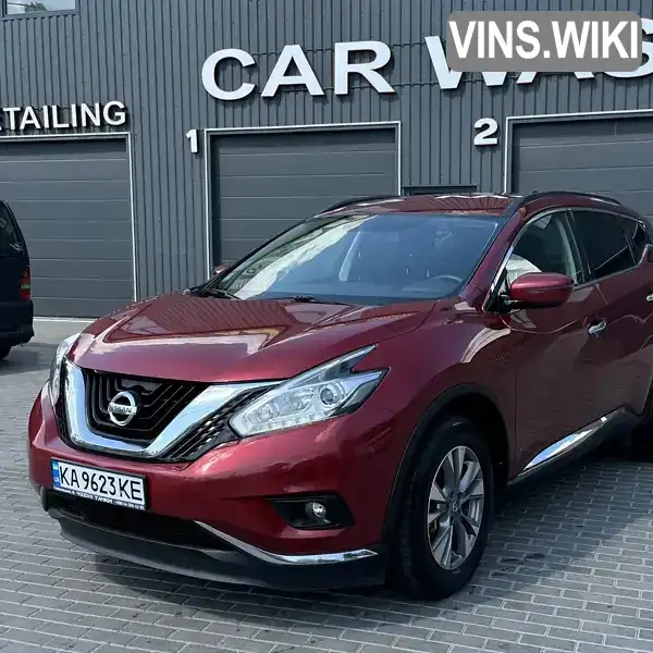 Позашляховик / Кросовер Nissan Murano 2018 3.5 л. Варіатор обл. Київська, Київ - Фото 1/21