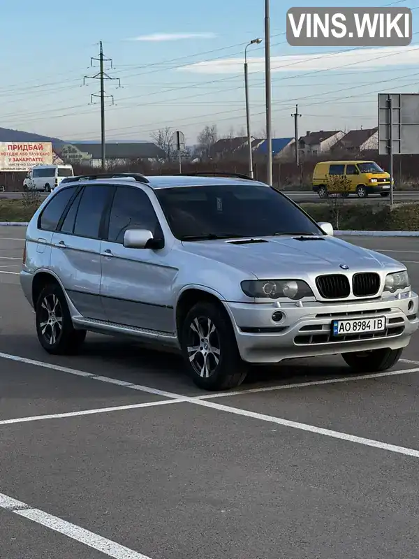 Позашляховик / Кросовер BMW X5 2001 3 л. Типтронік обл. Закарпатська, Мукачево - Фото 1/8