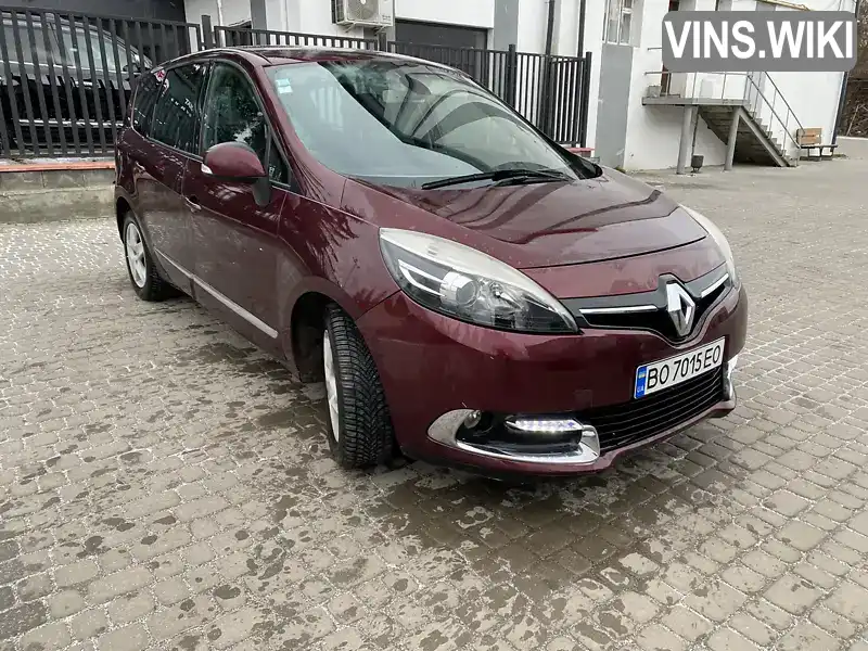 Минивэн Renault Grand Scenic 2015 1.46 л. обл. Тернопольская, Чортков - Фото 1/12